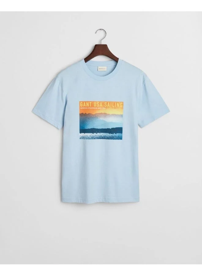 غانت تيشيرت مطبوع برسومات الإبحار من غانت يو إس إيه